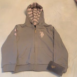 US Polo Association Size 4T Zipper Hoodie